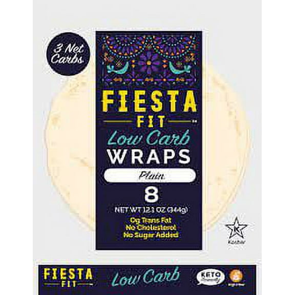 Fiesta Fit Plain Low Carb Wraps (3 Packs)