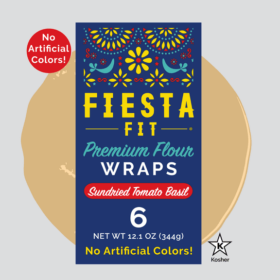 Fiesta Fit Sundried Tomato Basil Wraps (3 Packs)