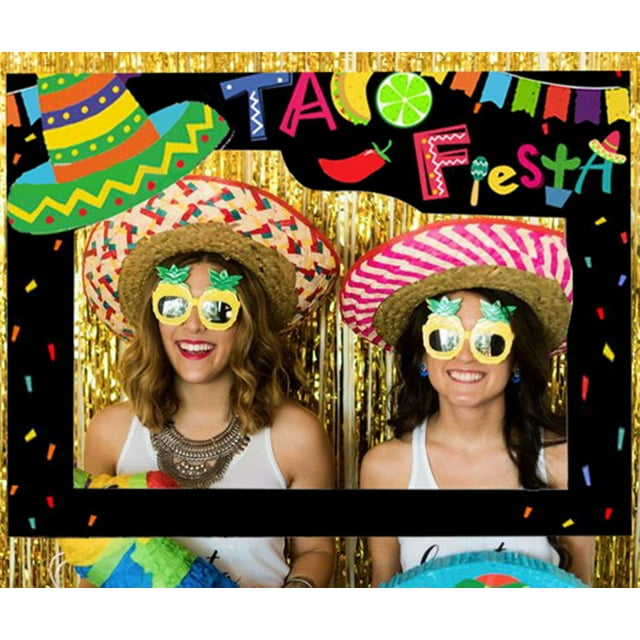Fiesta Fun Mexican Selfie Frame Props Capture Memorable Moments with