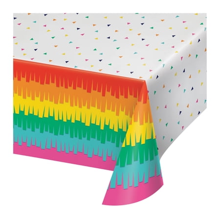 Fiesta Fun Plastic Tablecloths, 3 Count