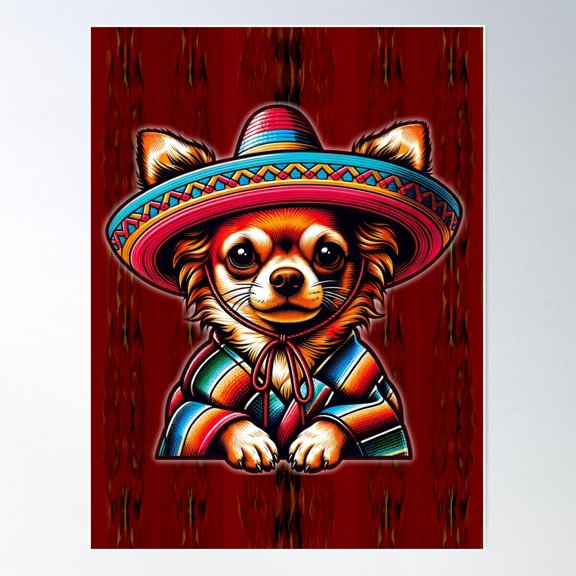 Fiesta Furr-Ever Poster Wall Art, Modern Wall Decor For Living Room Bedroom, 24x36 UNFRAMED