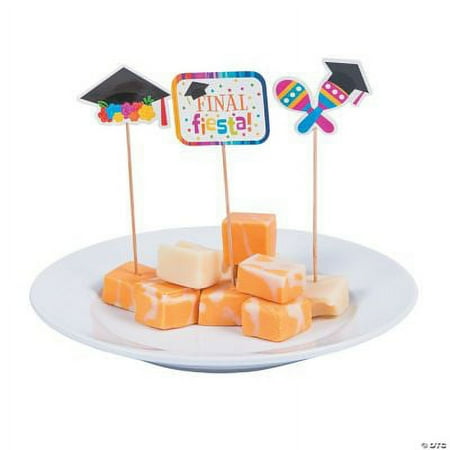 Fiesta Graduation Food Picks., Graduation, Party Supplies, 25 Pieces
