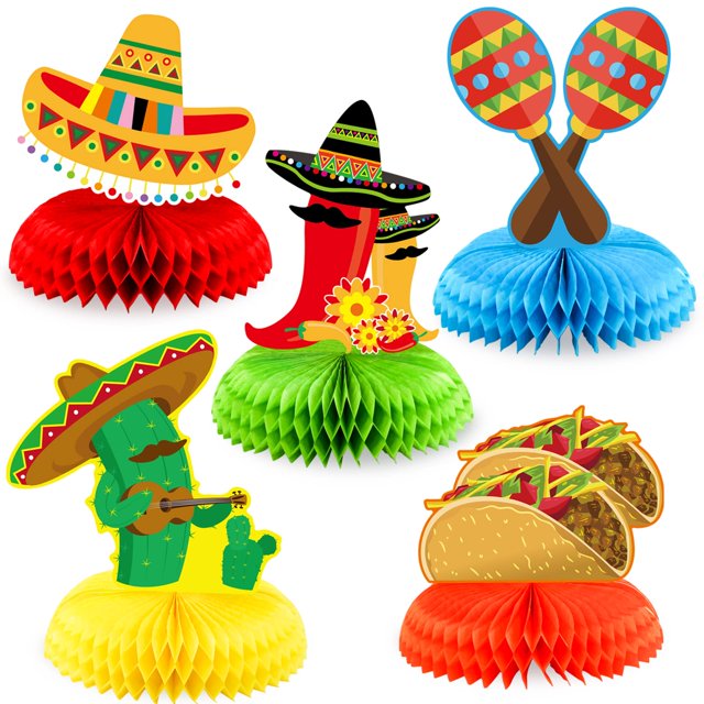 Fiesta Table Centerpiece Mexican Party Decorations Cinco De