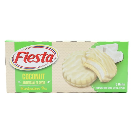 Fiesta Marshmallow Pie, Coconut 6 Count, 120 Calories 6 oz., Baked, Fluffy