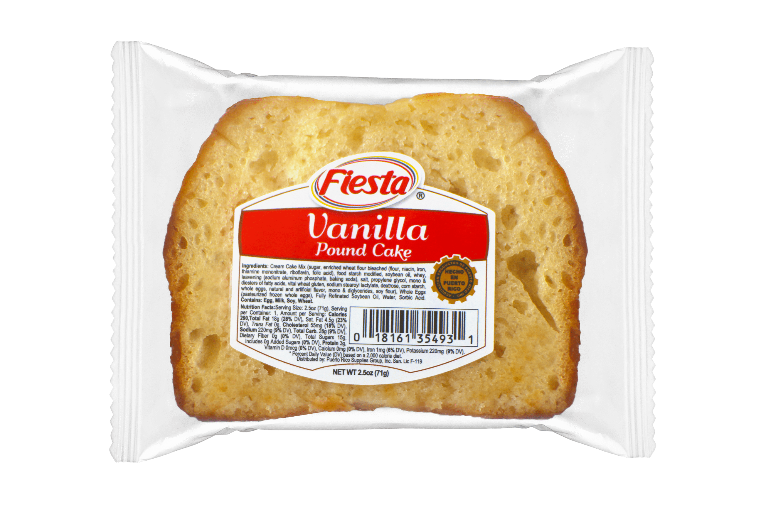Fiesta Original Pound Cake 2.5oz