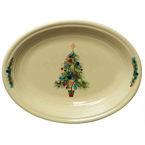 Fiesta Oval Platter, Christmas Tree 11 x 5/8" - NEW