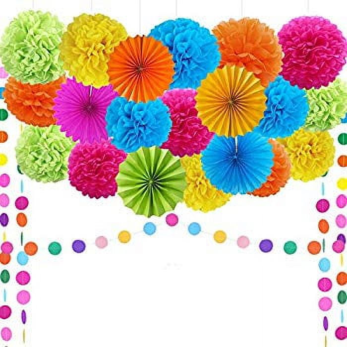 Fiesta Party Supplies Fiesta Party Decorations Pom Poms,Folding Fans