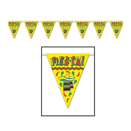 Fiesta Pennant Banner 11" X 12' - 12 Pack (1 Per Package)