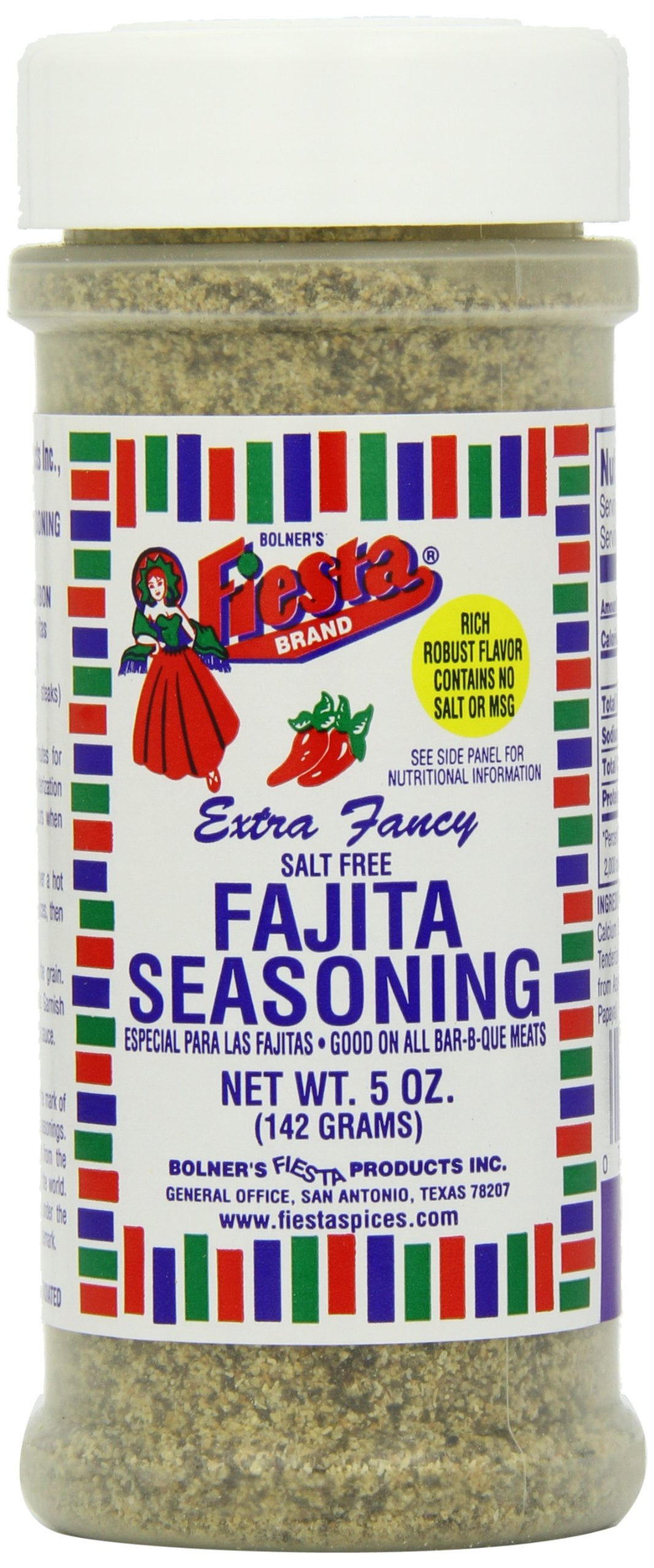 Fiesta Seasoning Fajita Salt CI30 Free 5 Ounce (Pack of 6) Walmart com Fiesta Seasoning Fajita Salt CI30 Free 5 Ounce (Pack of 6) Walmart com