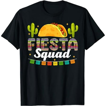 Fiesta Squad Cinco De Mayo Family Matching Mexican Party T-Shirt