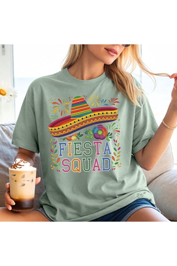 Fiesta Squad Shirts Mexican Fiesta Tshirt Cinco De Mayo Tee Mexican Top Cinco De Mayo Mexi