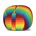 thumbnail image 1 of Fiesta Storage Toy Bag Chair, Mexican Inspired Colorful Chevron Zigzags 3 Dimensional Pattern Tribal Culture, Stuffed Animal Organizer Washable Bag, Large Size, Multicolor, by Ambesonne, 1 of 3