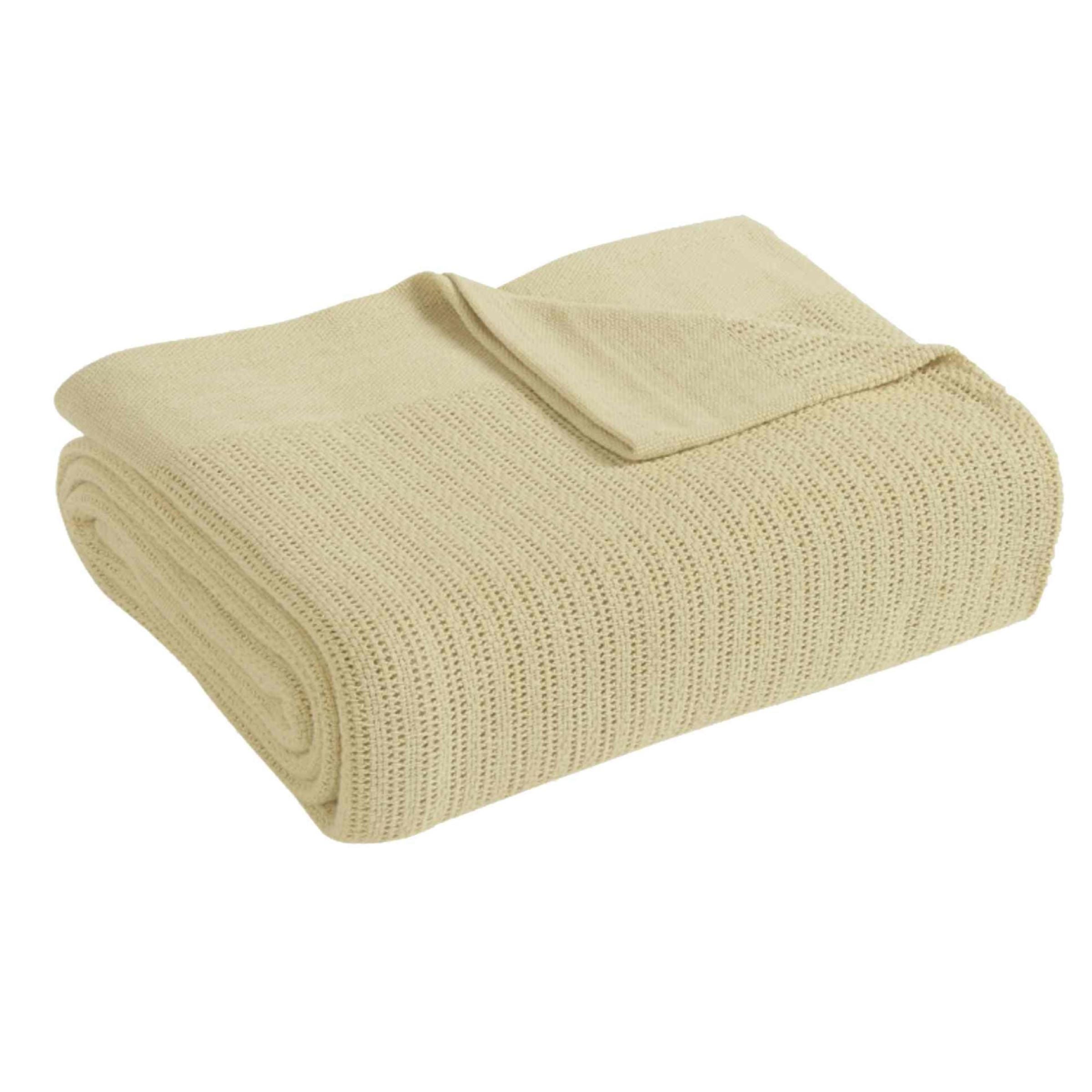 Sunflower Yellow Cotton Full Throw Blanket