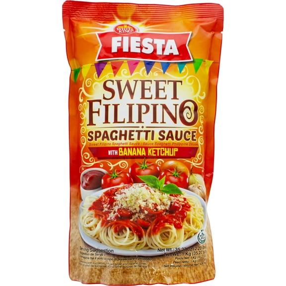 Fiesta Sweet Filipino Spaghetti Sauce, 35.27 oz, 1 Count Pouch