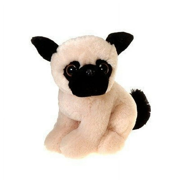 Fiesta Toys Big Eye 9" Sitting Pugsley Pug Stuffed Animal Plush Toy