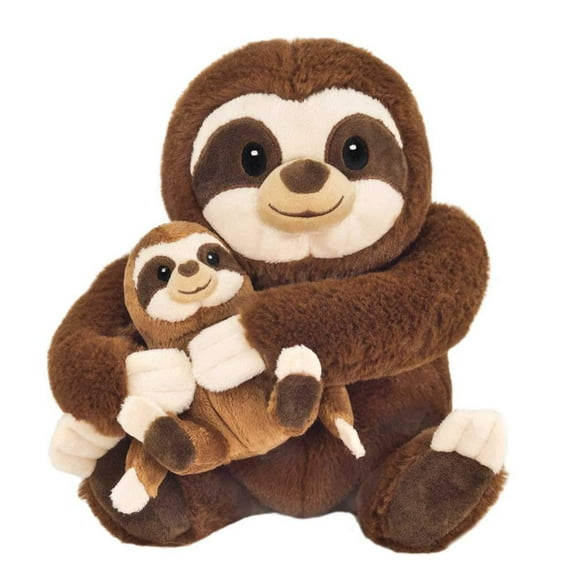Fiesta Toys Mother And Baby Sloths 10" Plush