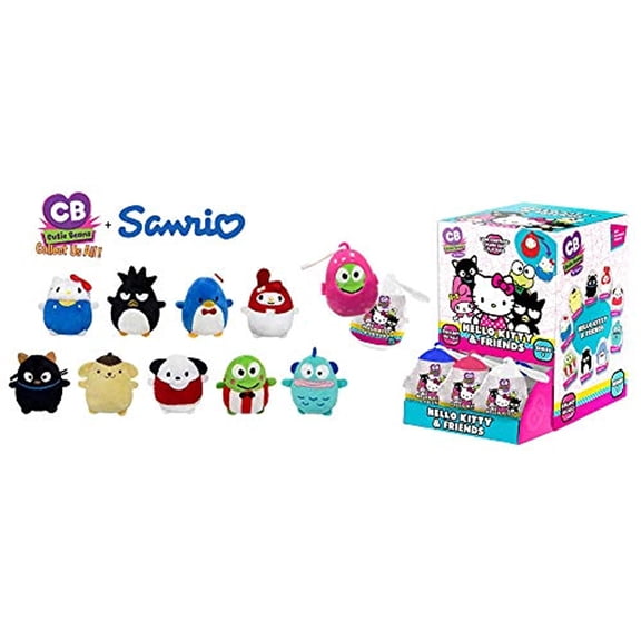 Fiesta Toy Mystery Mini Cutie Beans Sanrio Hello Kitty and Friends Animal Plush Clip On Toys Series 1 - 2 Piece Set