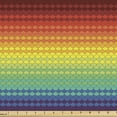 thumbnail image 1 of Ambesonne Fiesta Fabric by the Yard Upholstery, Colorful Rainbow Scale, 2 Yards, Multicolor, 1 of 4
