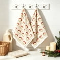 thumbnail image 1 of Fievgin Christmas Kitchen Towels Set of 2, Soft Absorbent Holiday Hand Towels with Bell Design for Bathroom Kitchen, 16x24", 1 of 6