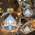 thumbnail image 1 of Fievgin Glowing Christmas Story Ornament, Light Up Mini Holiday Scene Transparent Globe with Warm LED for Tree Window Mantel, 1 of 6