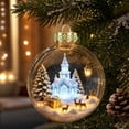 thumbnail image 1 of Fievgin Glowing Christmas Story Ornament, Light Up Mini Holiday Scene Transparent Globe with Warm LED for Tree Window Mantel, 1 of 6