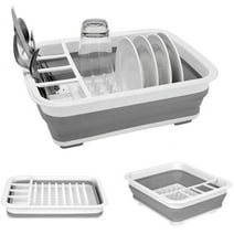 Fifth Ave Kraft Collapsible Dish Drying Rack, Portable Dish Drainer
