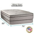 thumbnail image 1 of Fifth Ave Plush Foam Encased Eurotop (PillowTop) Mattress and Box Spring Set (King Size-76"x80"x13") Sleep System with Enhanced Cushion Support, Fully Assembled, Orthopedic by Dream Solutions USA, 1 of 3