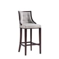 thumbnail image 1 of Manhattan Comfort Fifth 31.5" Faux Leather Barstool in Light Gray, 1 of 3
