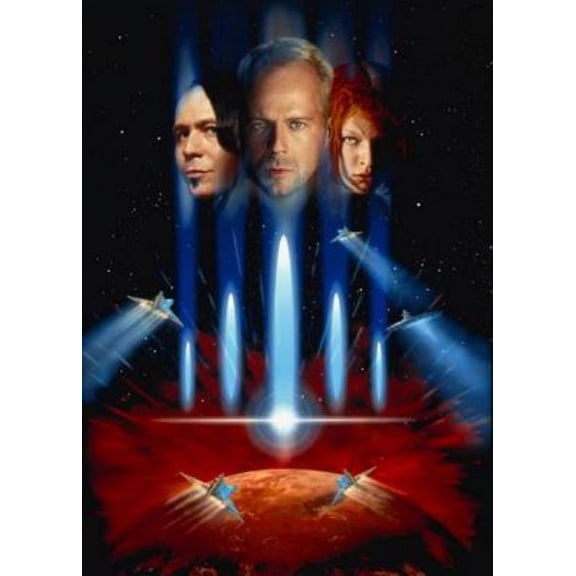 Fifth Element The, Movie Poster No Text Art only! Metal Print 12x16 12x16 Square Adults Best Posters