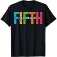 thumbnail image 1 of Fifth Grade Girls Boys Teacher Team 5th Grade Squad T-Shirt Black X-Large, 1 of 4