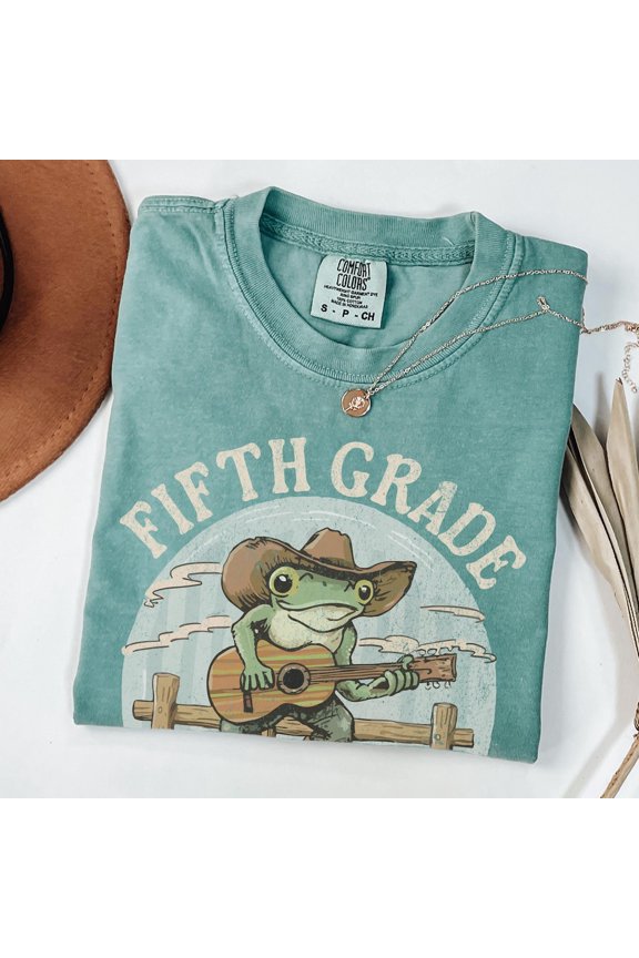 Fifth Grade Teacher 5Th Grade Back To School Western Retro Squad Tshirt All Size S-4Xl