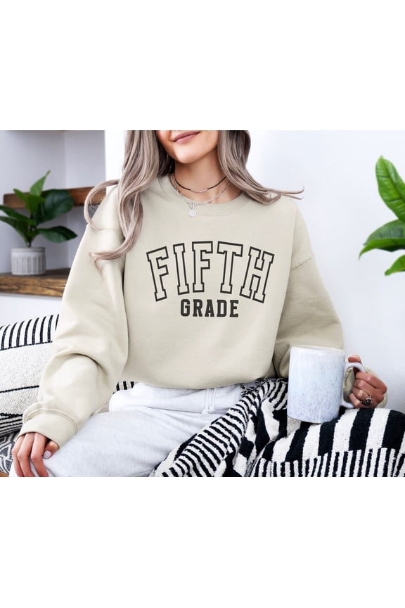 Fifth Grade Teacher Sweatshirt, Teacher Team Sweaters, 5th Grade Teacher Sweatshirt, 5th Grade Crewneck, Fifth Grade Squad, 5th Grade Crew All Size S-5Xl