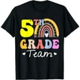 thumbnail image 1 of Fifth Grade Team Retro Groovy Vintage First Day Of School T-Shirt Black Medium, 1 of 4