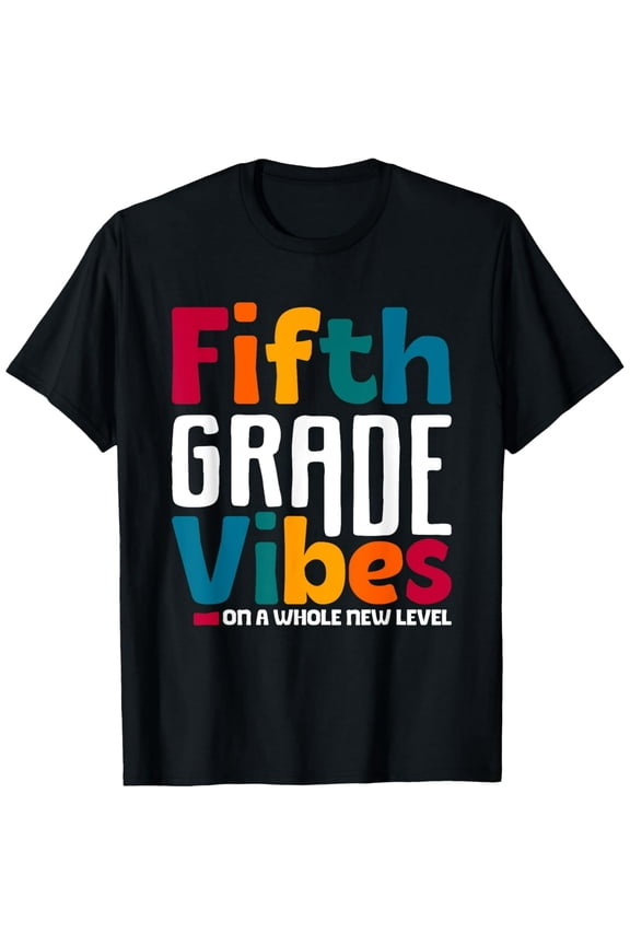Fifth Grade Vibes Vintage 1st Day of School Team 5th Grade T-Shirt