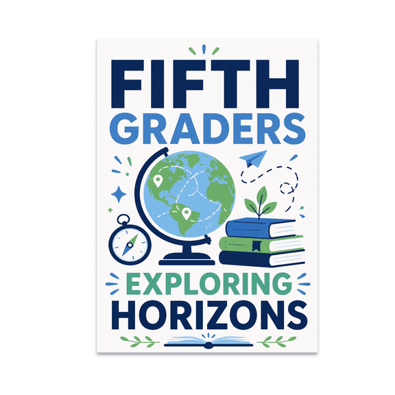 Fifth Graders Exploring Horizons - Classroom Decor - 13x19 Poster Print