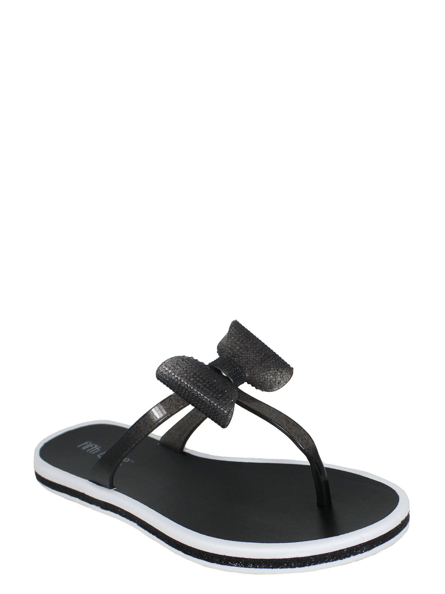 Bow flip flops jelly hot sale