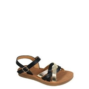 Fifth & Luxe Women’s Metallic Strappy Comfort Sandals, Sizes 6-11