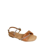 Fifth & Luxe Women's Rhinestone Twist Flat Sandals, Sizes 6-11