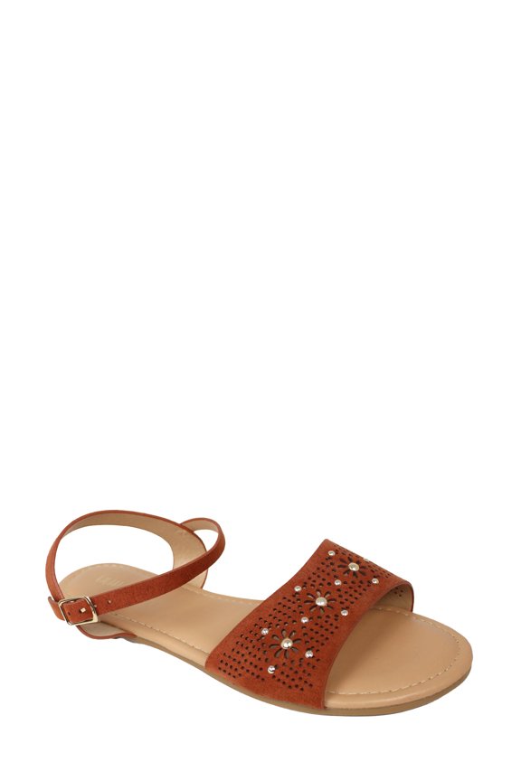Women's Studded Cut-Out Flat Sandals, Sizes 6-11
