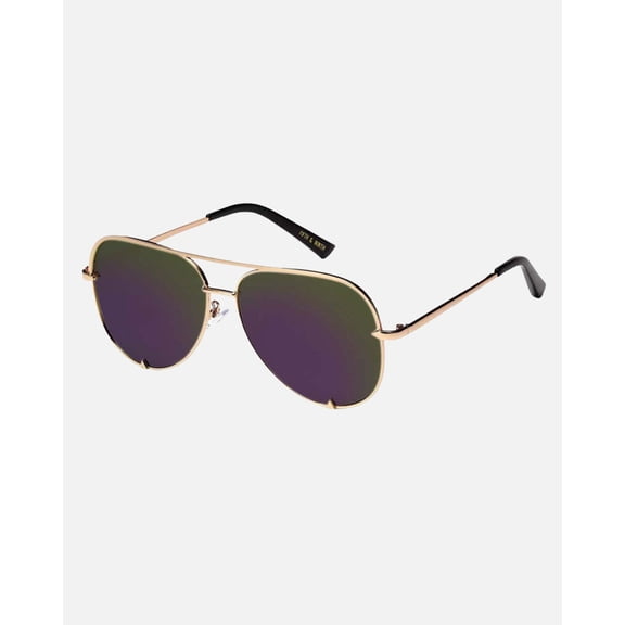 Fifth & Ninth Unisex Metal Double-Bridge Aviator Polarized Sunglasses | Walker