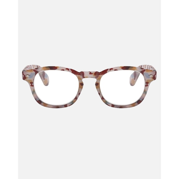 Fifth & Ninth Unisex Round Blue Light Reading Glasses | Rumi (+1.5)