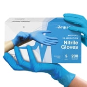 Fifth Pulse Disposable Nitrile Gloves S [200] Latex & Powder Free Gloves - Blue