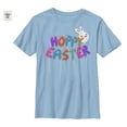 thumbnail image 1 of Fifth Sun Kid's Big Hoppy Easter Light Blue T-Shirt, Youth Large, 1 of 1