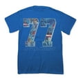 thumbnail image 1 of Fifth Sun Mens 77 Graphic T-Shirt, Blue, Small, 1 of 1