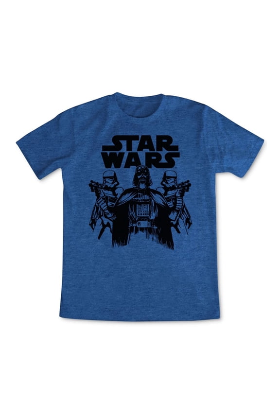 Mens Basic Trio Graphic T-Shirt, Blue, Small