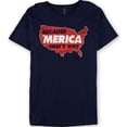 thumbnail image 1 of Fifth Sun Mens Because 'Merica Graphic T-Shirt, Blue, Medium, 1 of 1