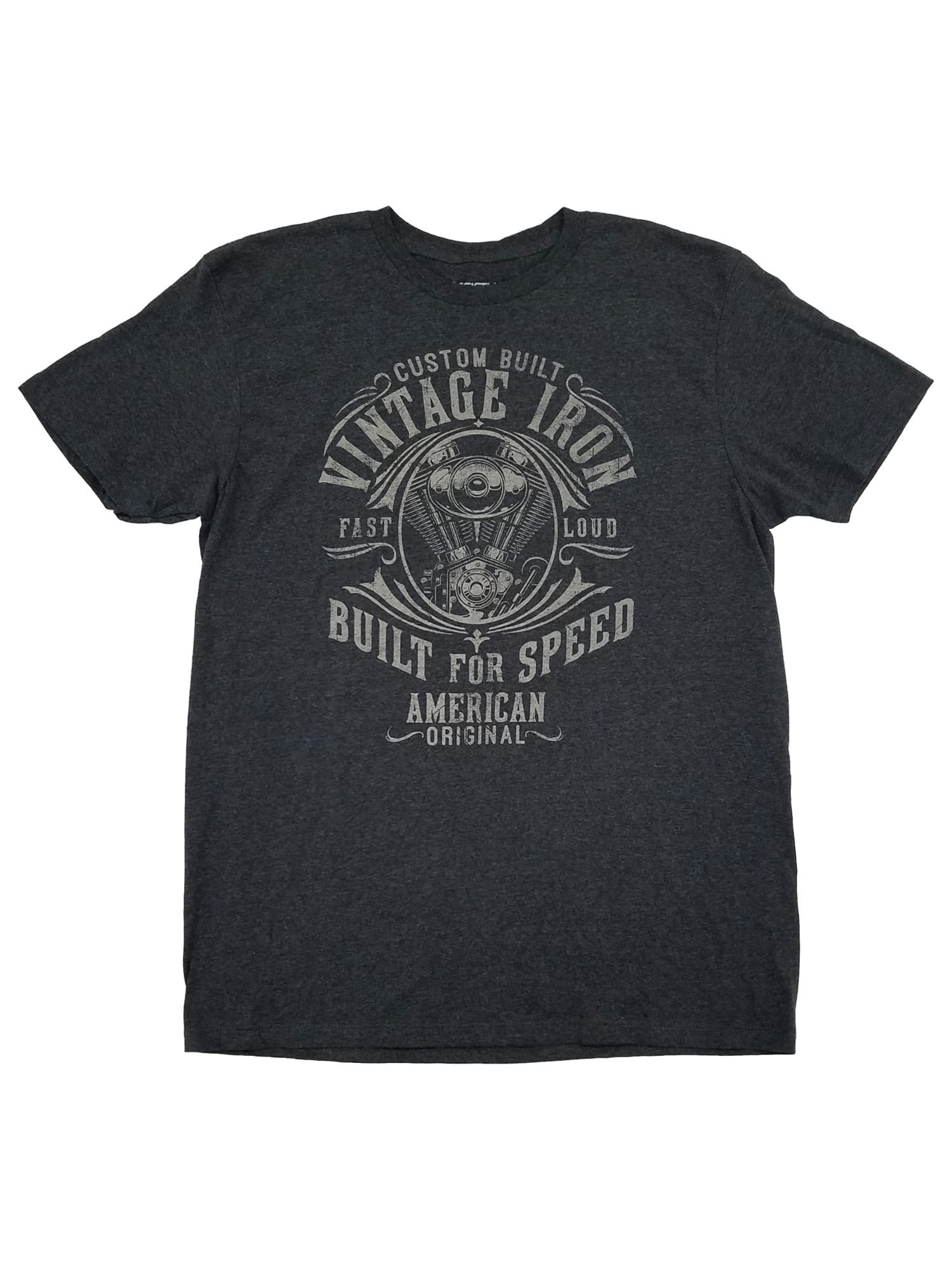 Fifth Sun Mens Black Heather Custom Built Vintage Motorcycle
