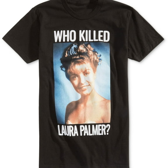 Fifth Sun Mens Who Killed Laura Graphic T-Shirt, Black, Medium