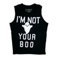 thumbnail image 1 of Fifth Sun Women Black I'm Not Your Boo Halloween T-Shirt Ghost Tank Top Shirt XL, 1 of 1