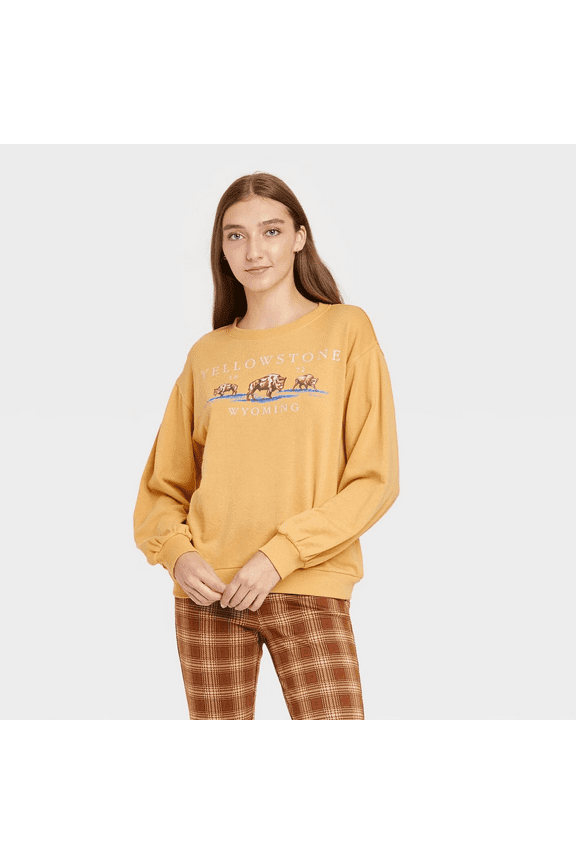 Women's Dutton Ranch Graphic Sweatshirt - (Yellow, XXLarge)